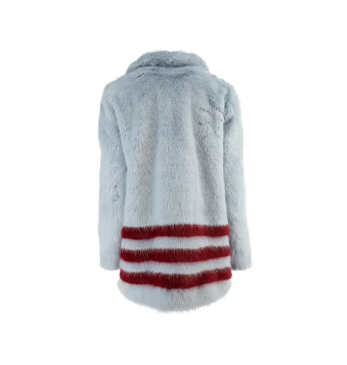 Shrimps Dulcie Faux Fur Coat Blue Size 12 - Image 4