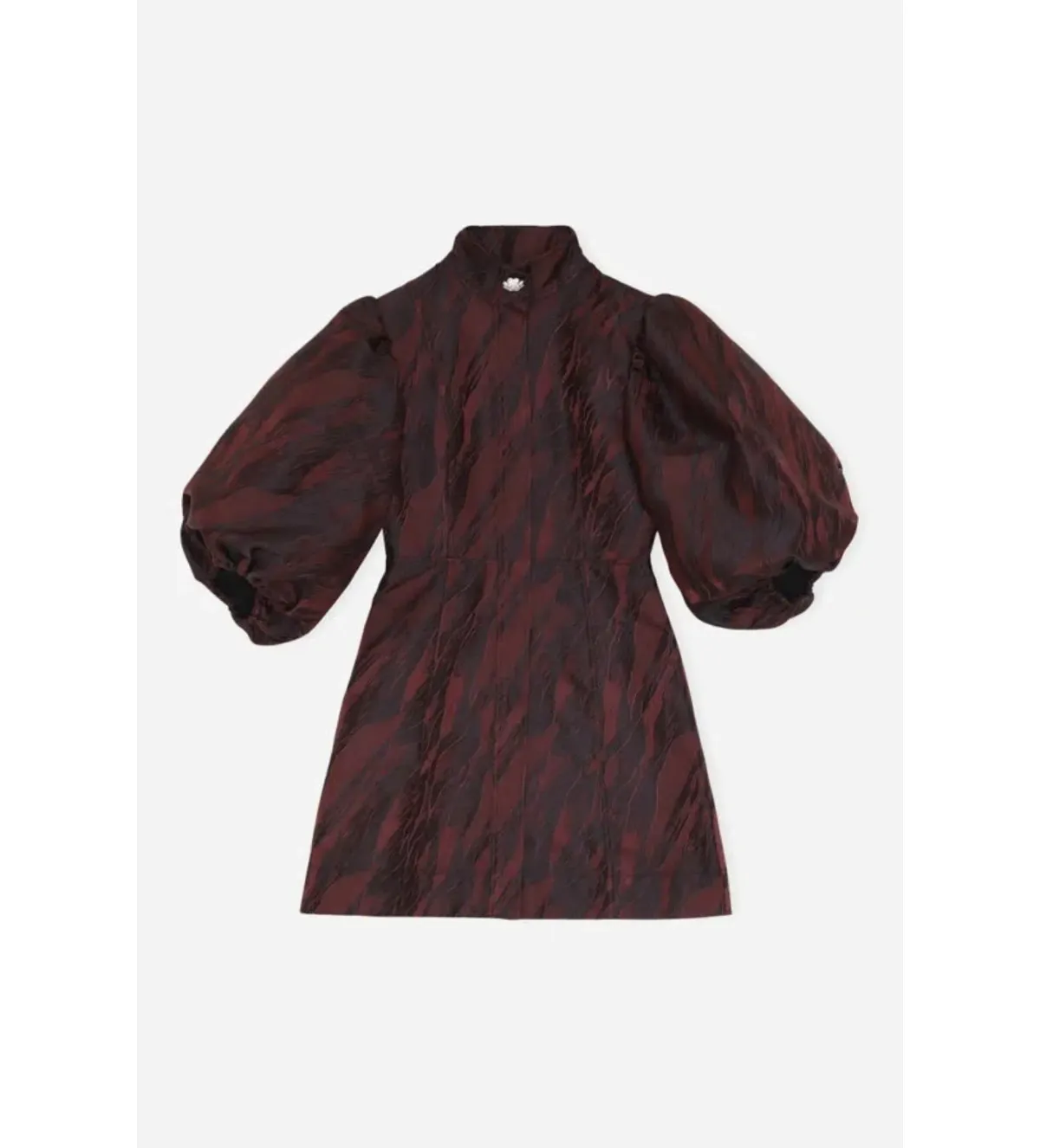 Ganni Jacquard Mini Dress Multi Size UK 10 - Image 4