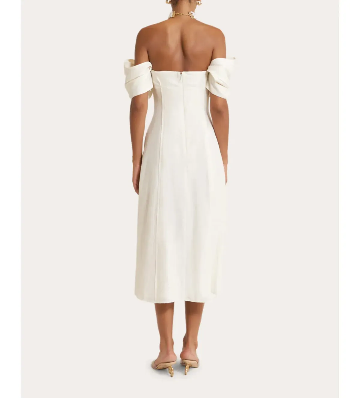 Cult Gaia Muna Maxi Dress White Size UK 10 - Image 3