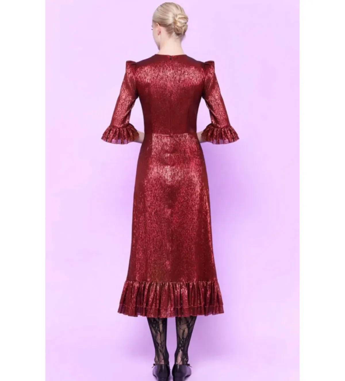 The Vampire’s Wife Falconetti MIdi Dress Red Size UK 12 - Image 6