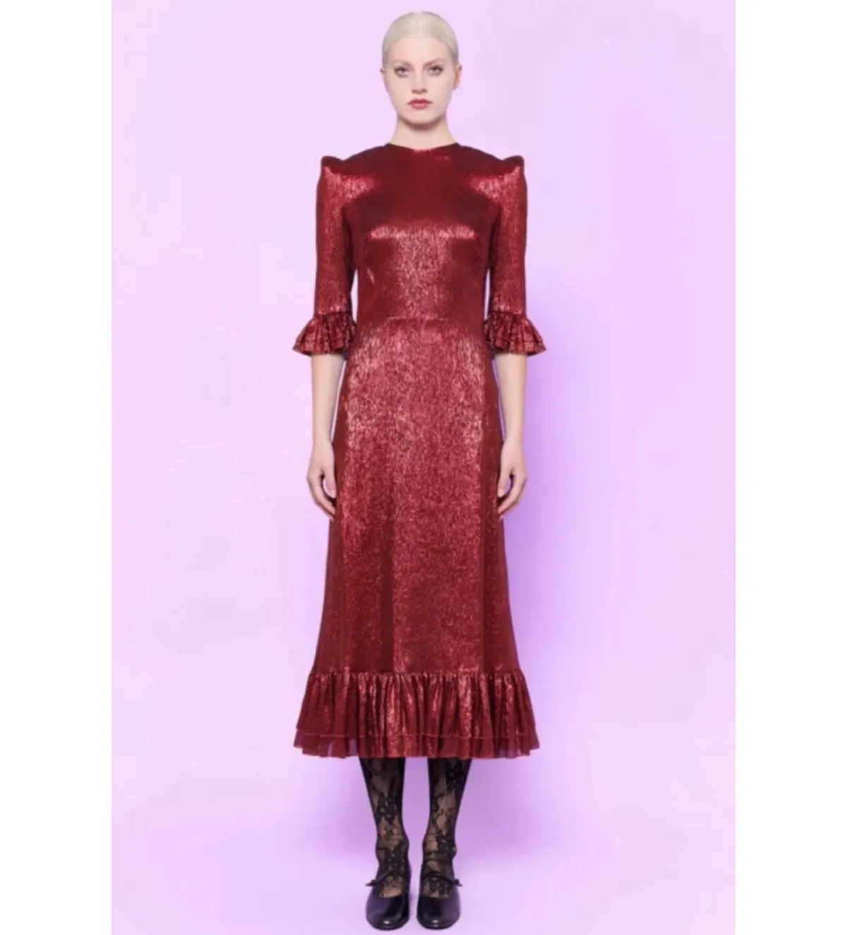 The Vampire’s Wife Falconetti MIdi Dress Red Size UK 12 - Image 1