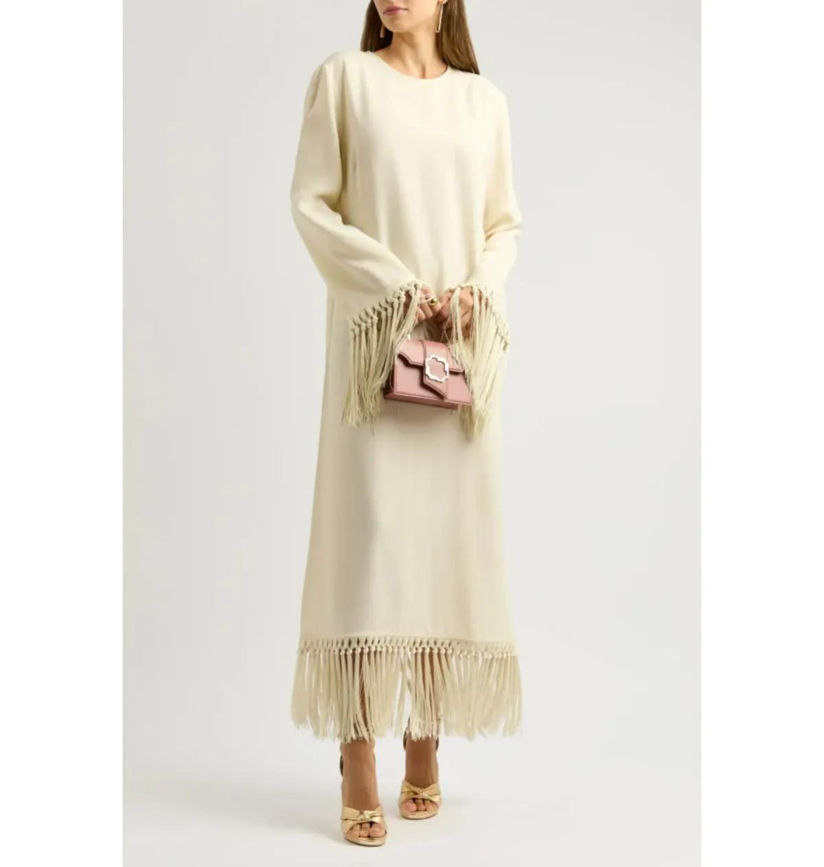 Taller Marmo Claudia Dress in Neutral Size IT44 / UK 12 - Image 2