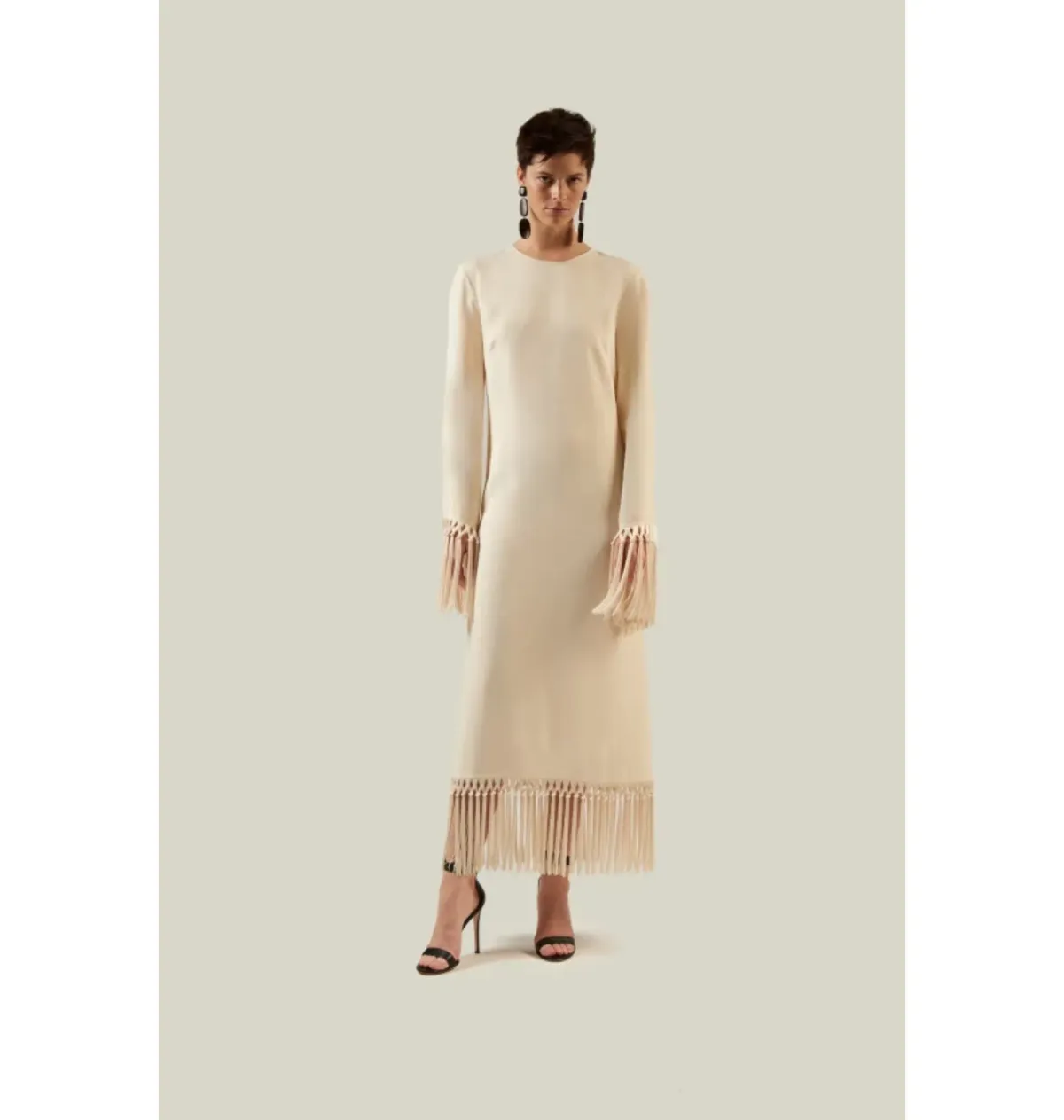 Taller Marmo Claudia Dress in Neutral Size IT44 / UK 12 - Image 1