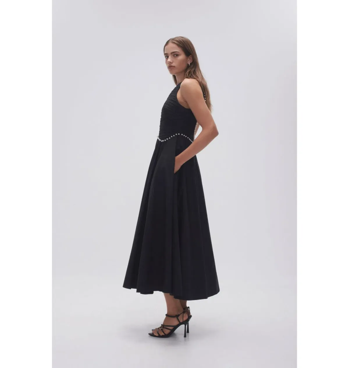Aje Florence Midi Dress Black Size UK 12 - Image 2