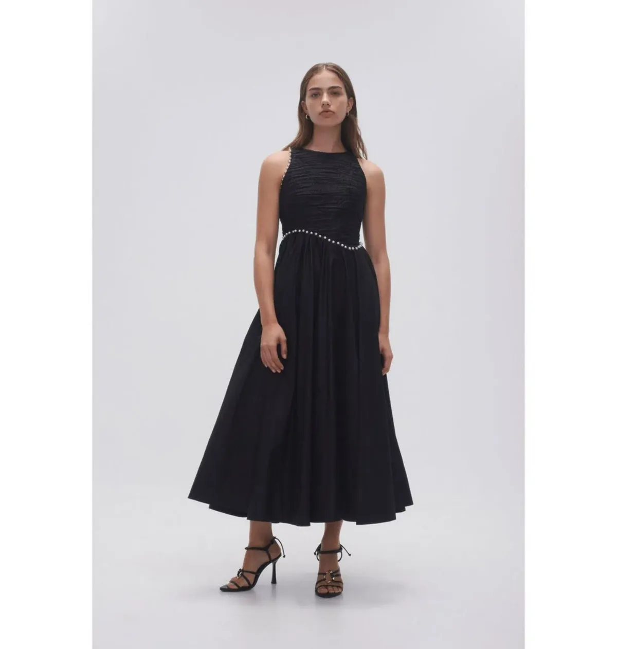 Aje Florence Midi Dress Black Size UK 12 - Image 1