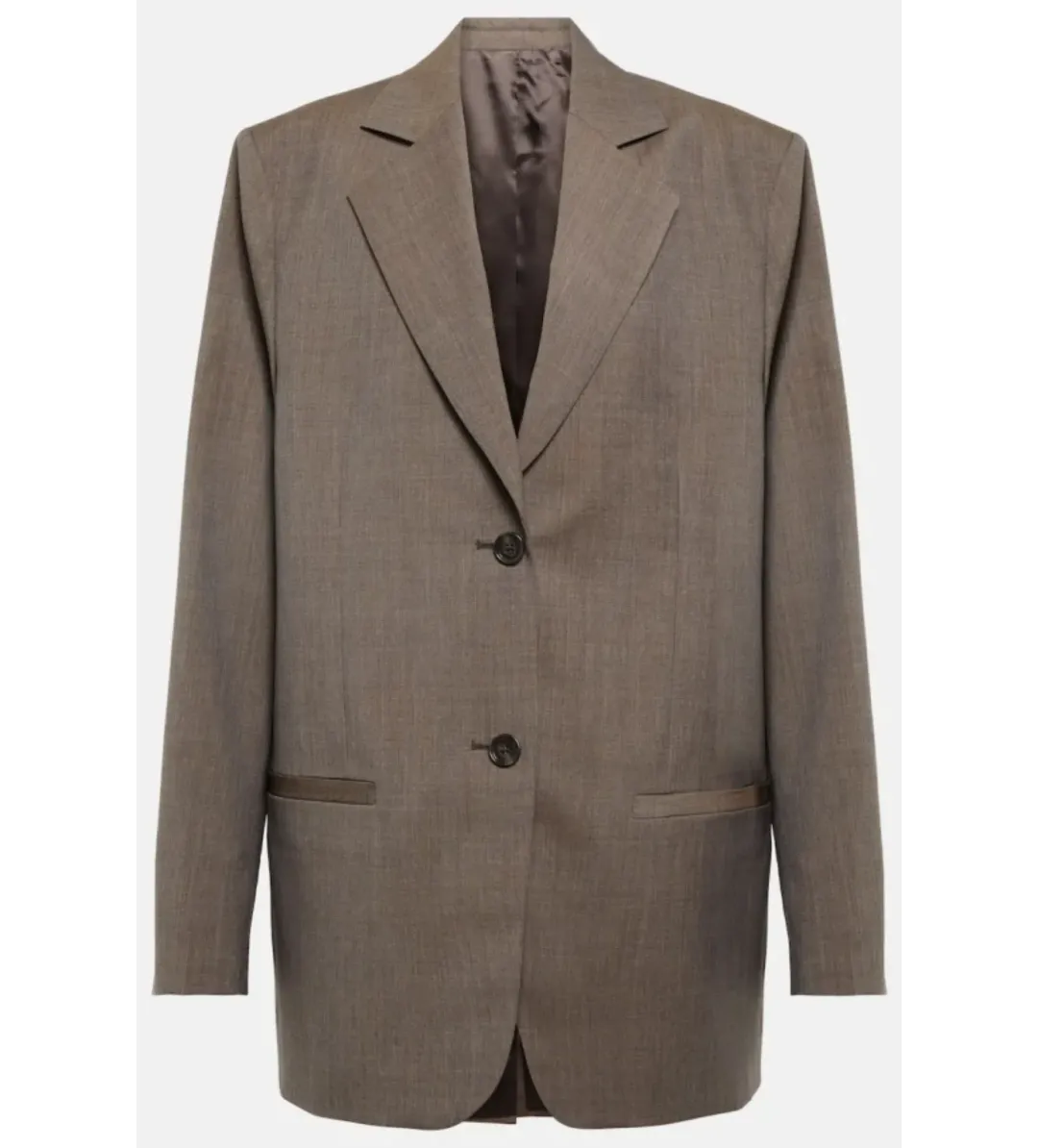 Totême  Wool Blazer Brown Size 10 for rent on The Volte - main image