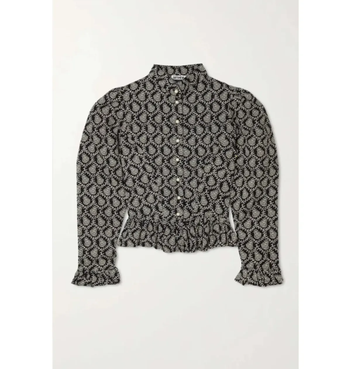 Batsheva Grace Blouse Print Size 12 - Image 4