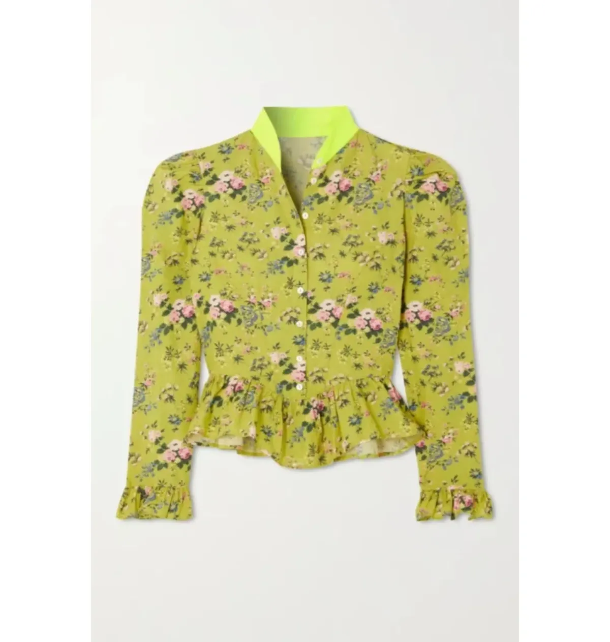 Batsheva Grace Floral Blouse Floral Size 12 - Image 4