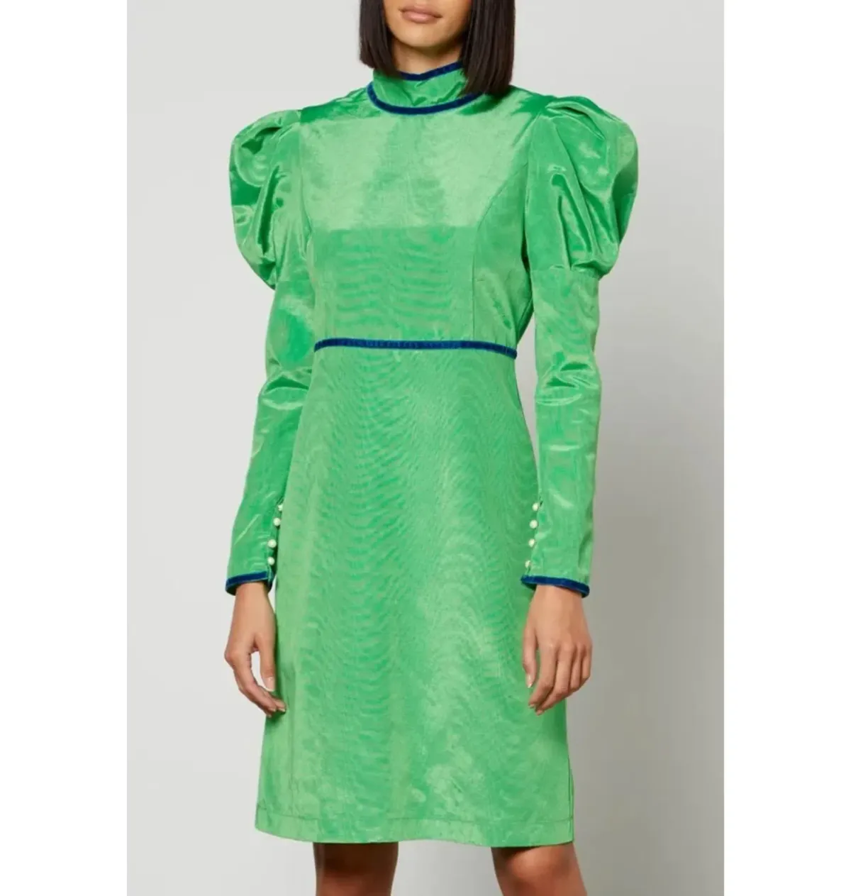 Batsheva The Tate Mini Dress Green Size 12 - Image 1