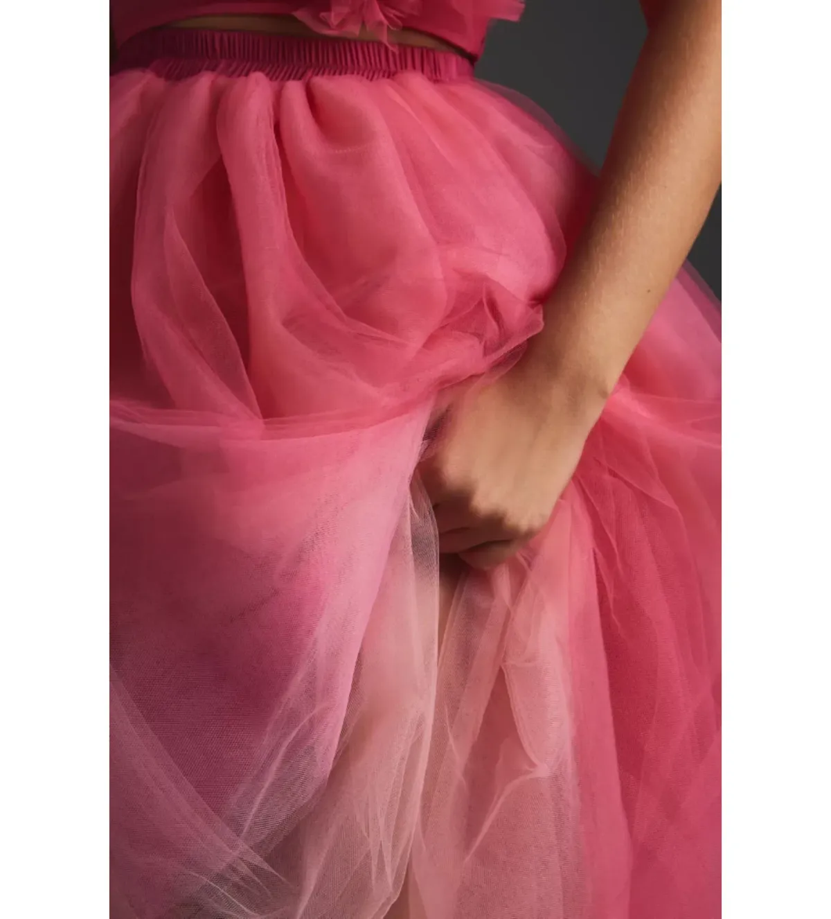 HUTCH Tulle Midi Skirt Pink Size M / UK 10 - Image 3
