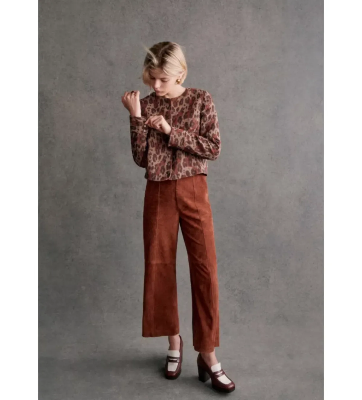 Sezane  Marlys Jacket Animal Print Size UK 12 - Image 1