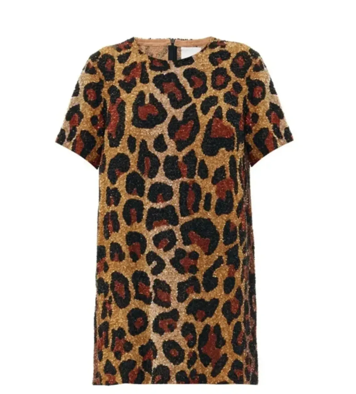 Ashish Georgette Mini Dress Animal Print Size UK 10 - Image 4