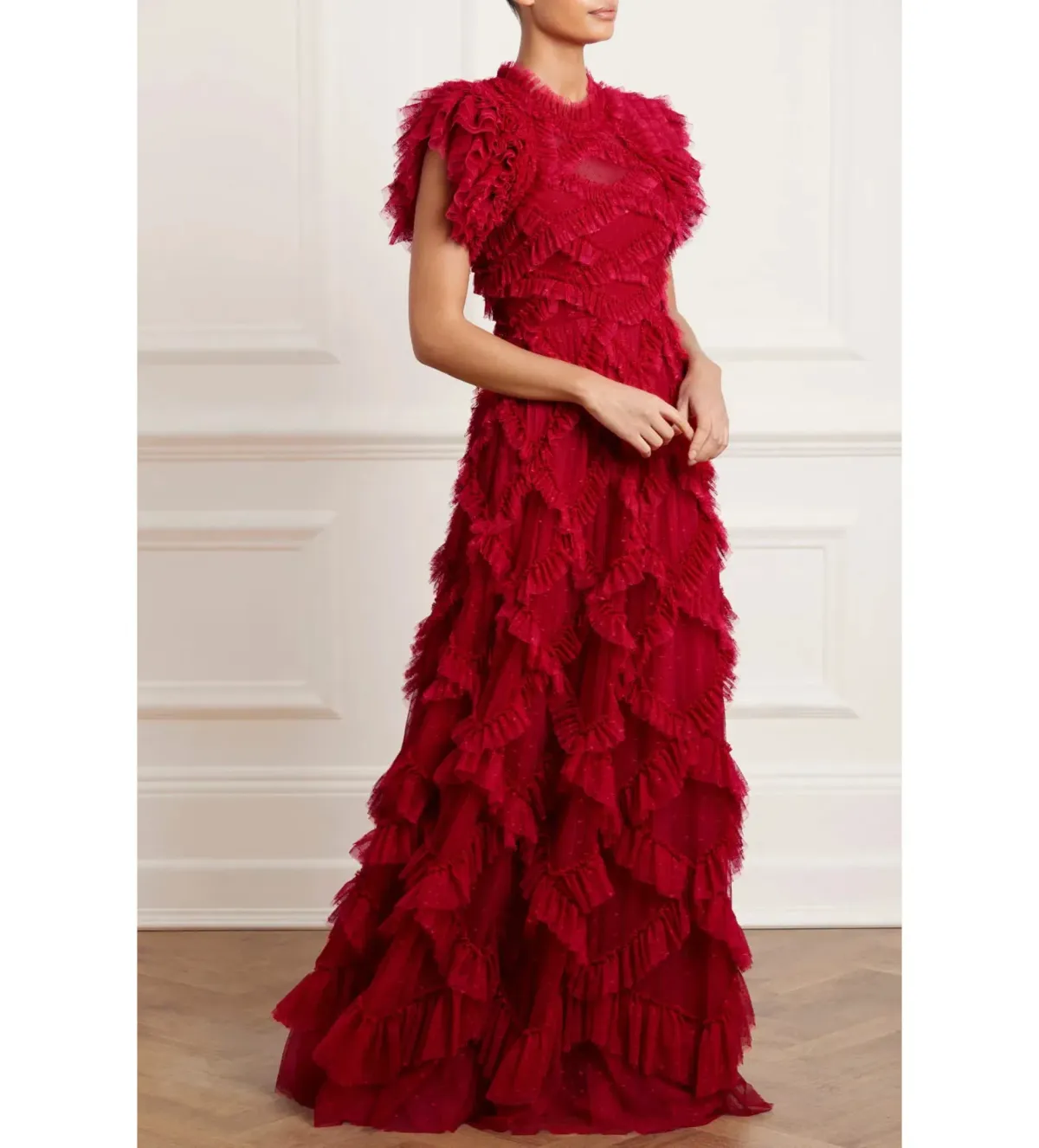 Needle and Thread Genevieve Rose Gown Red Size 10 - Image 1