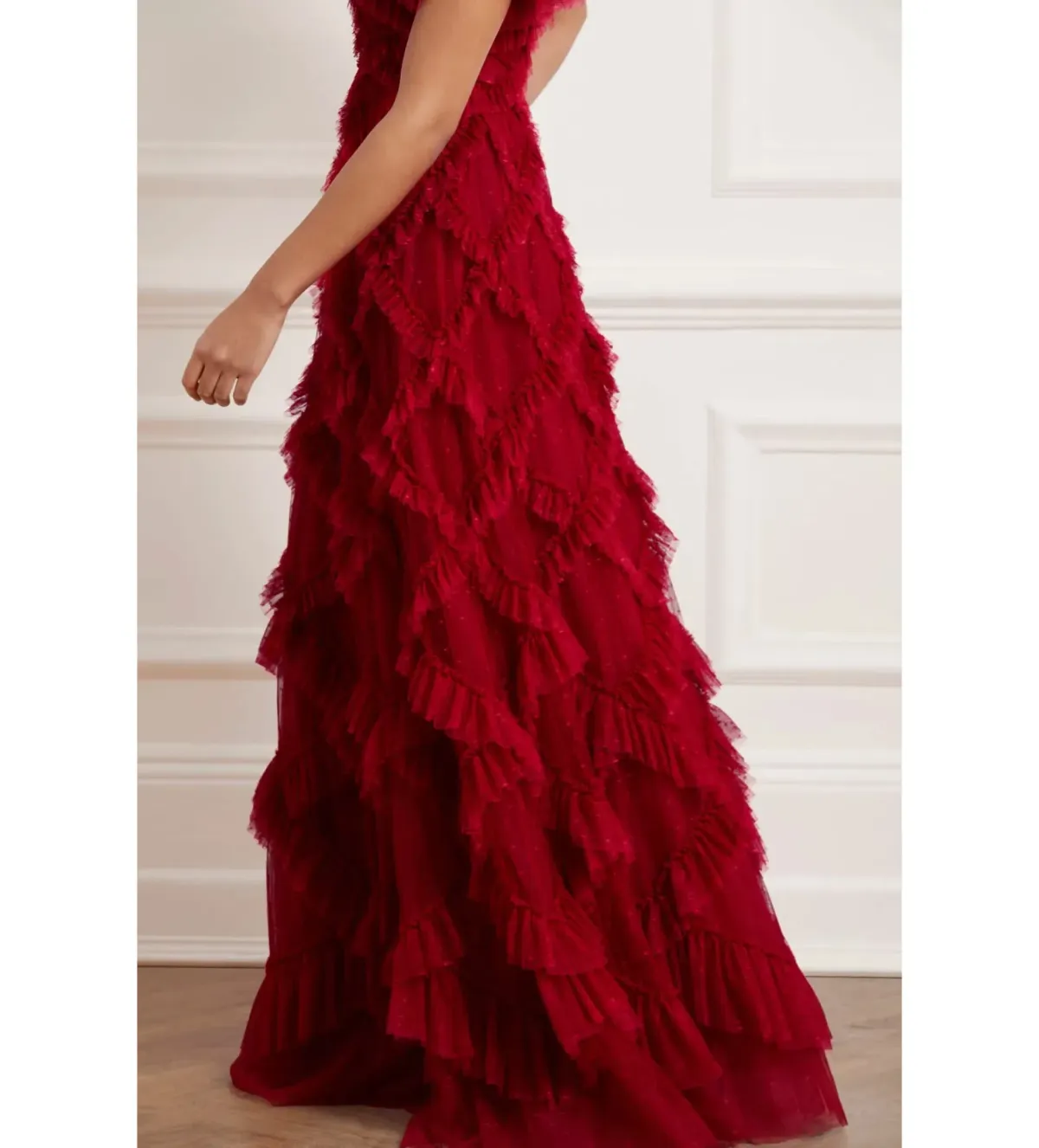 Needle and Thread Genevieve Rose Gown Red Size 10 - Image 3