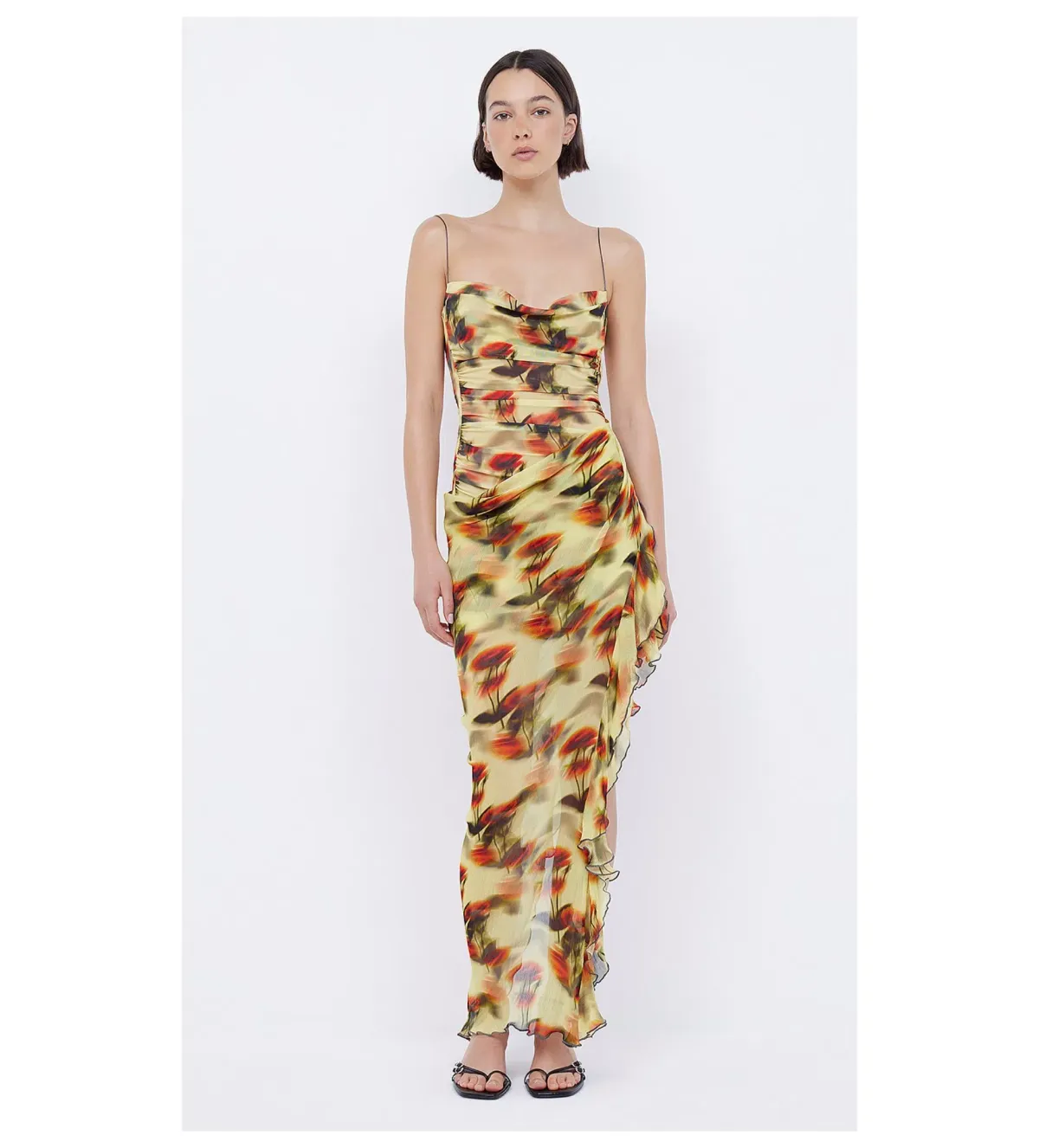 Bec & Bridge Fiore Asym Maxi Dress Multi Size UK 12 - Image 1