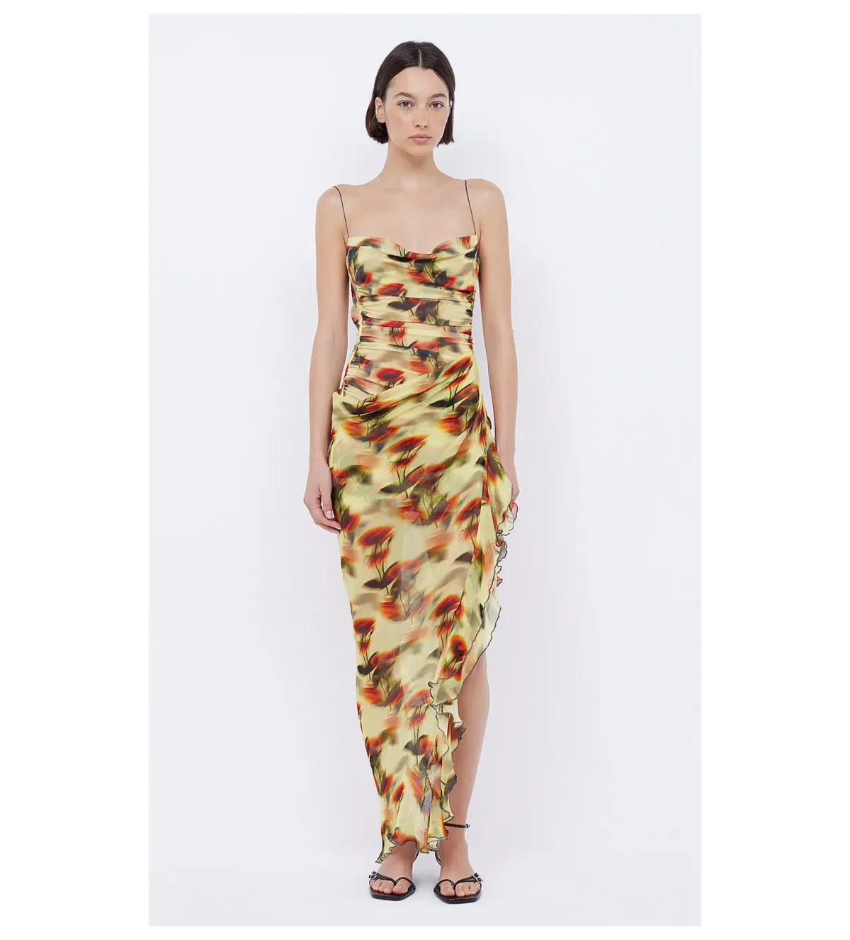 Bec & Bridge Fiore Asym Maxi Dress Multi Size UK 12 - Image 2