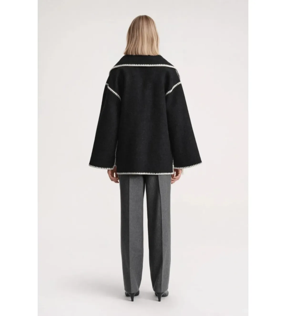 Totême Rent Scarf Jacket Black Size 10  - Image 2