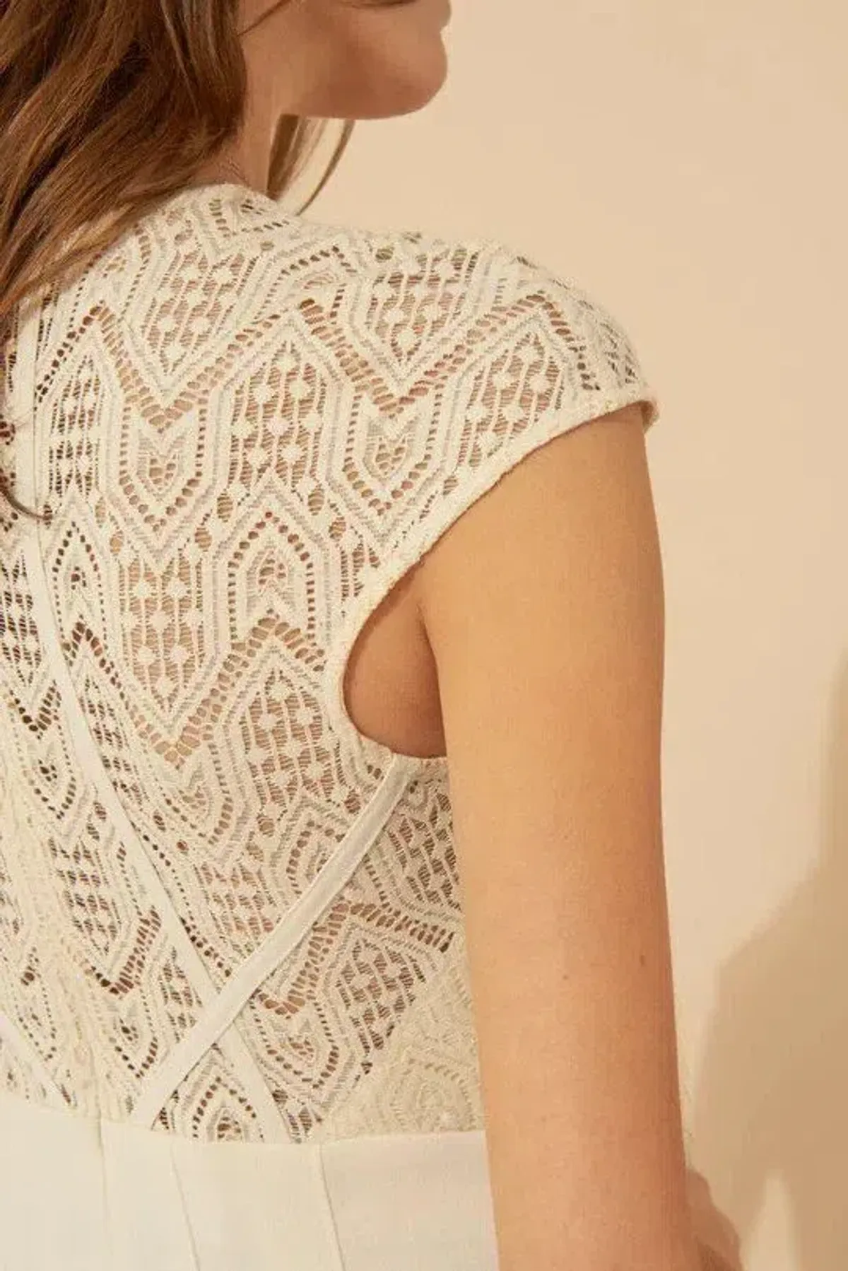 BA&SH Prima Dress in Ecru Size 3 / UK 12 - Image 4