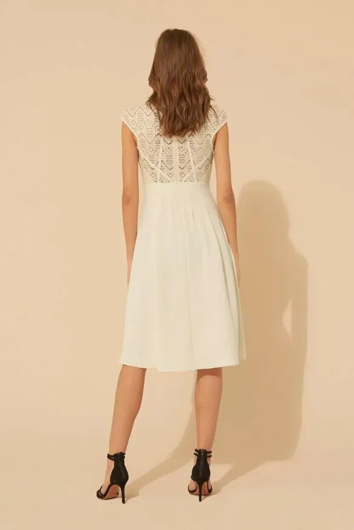 BA&SH Prima Dress in Ecru Size 3 / UK 12 - Image 3