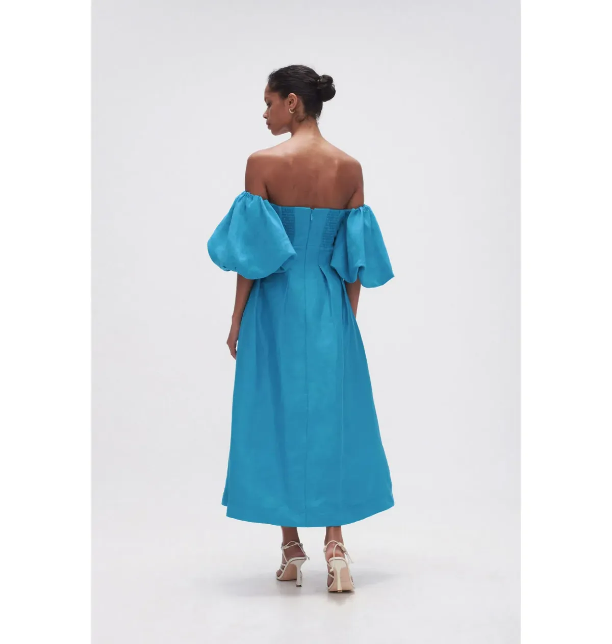 Aje Eugenie Dress Azure Blue Size UK 12 - Image 3