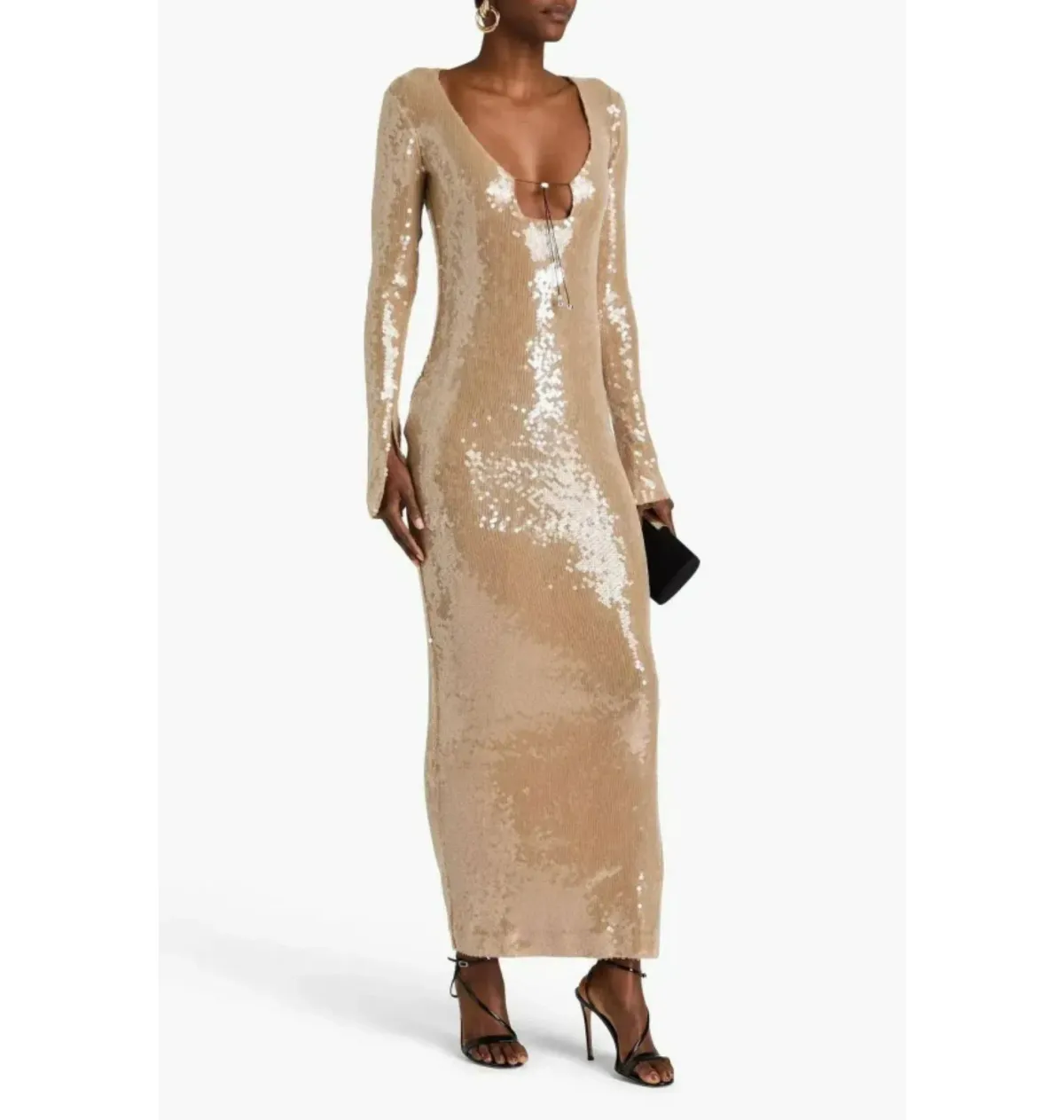 16Arlington Solaria Dress in Smoke Sequin Size UK 12 - Image 1