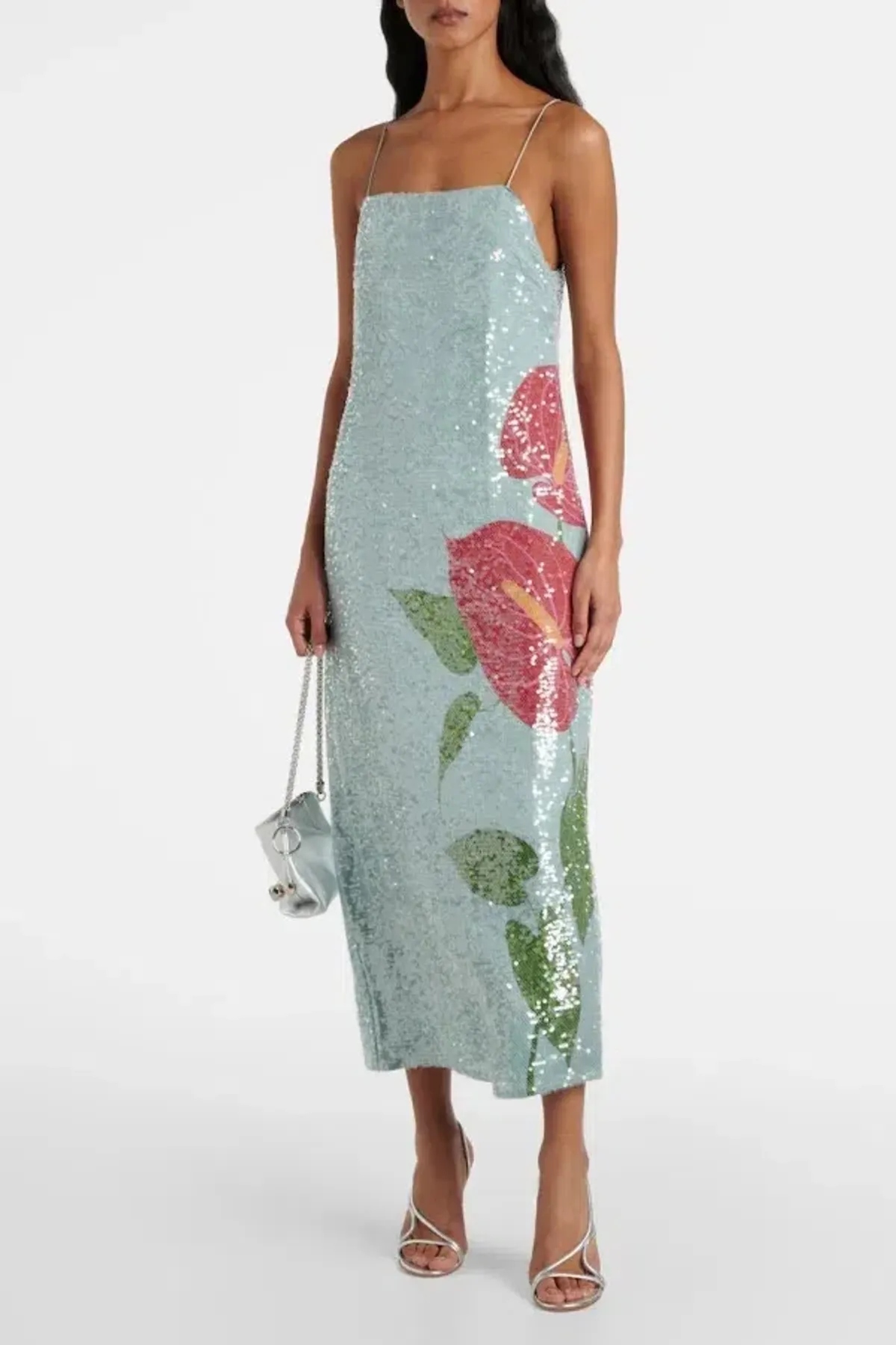 Farm Rio Anthurium Sequin Dress Size UK 8 - Image 2