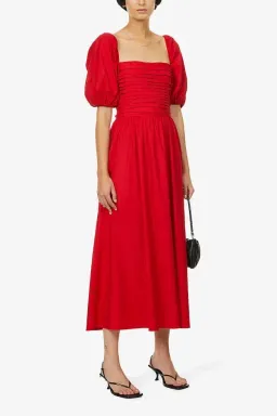 Reformation Rachelle Puff Sleeve Dress Size 12 for rent on The Volte - image 1