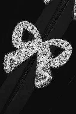 Saloni Camille Velvet Bow Dress Size 10 for rent on The Volte - image 4