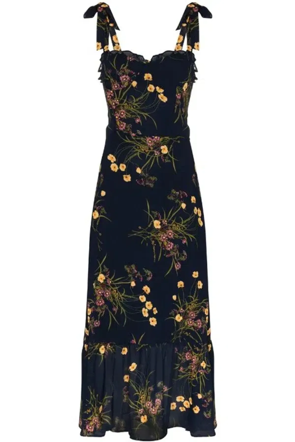 Reformation Nikita Navy Floral Size 12 - Image 2