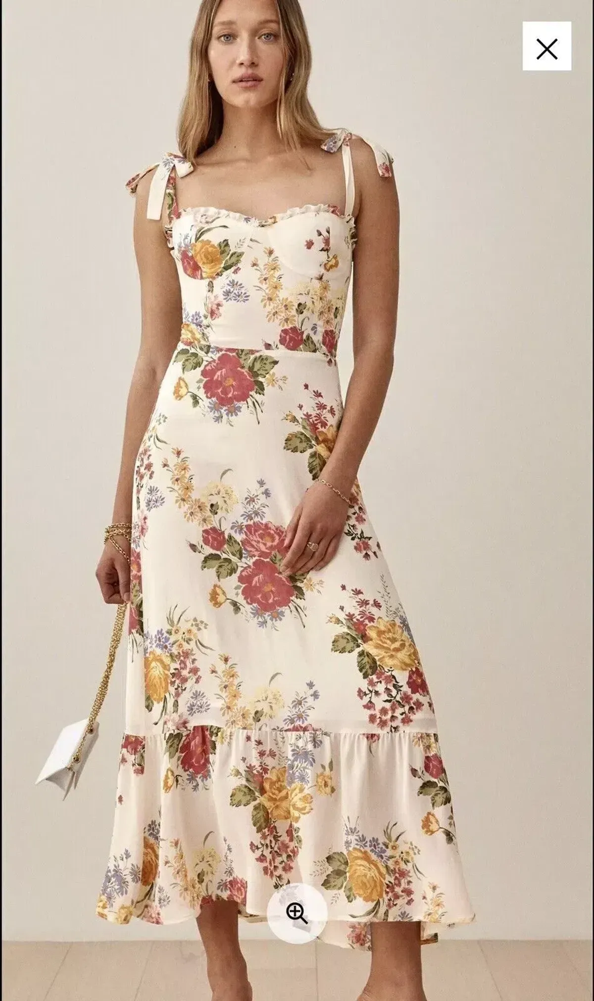 Reformation Nikita Bouquet White Size 10 - Image 1