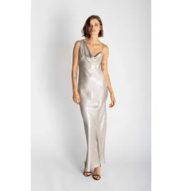 Rat & Boa Gaia Slip Dress Silver Snake Size UK 10 for rent on The Volte - image 1