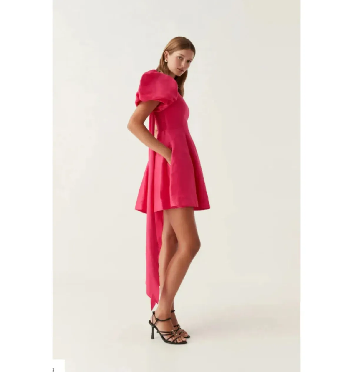Aje Rista Mini Dress Bougainvillea Red Size UK 12 - Image 2