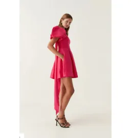 Aje Rista Mini Dress Bougainvillea Red Size UK 12 for rent on The Volte - image 2