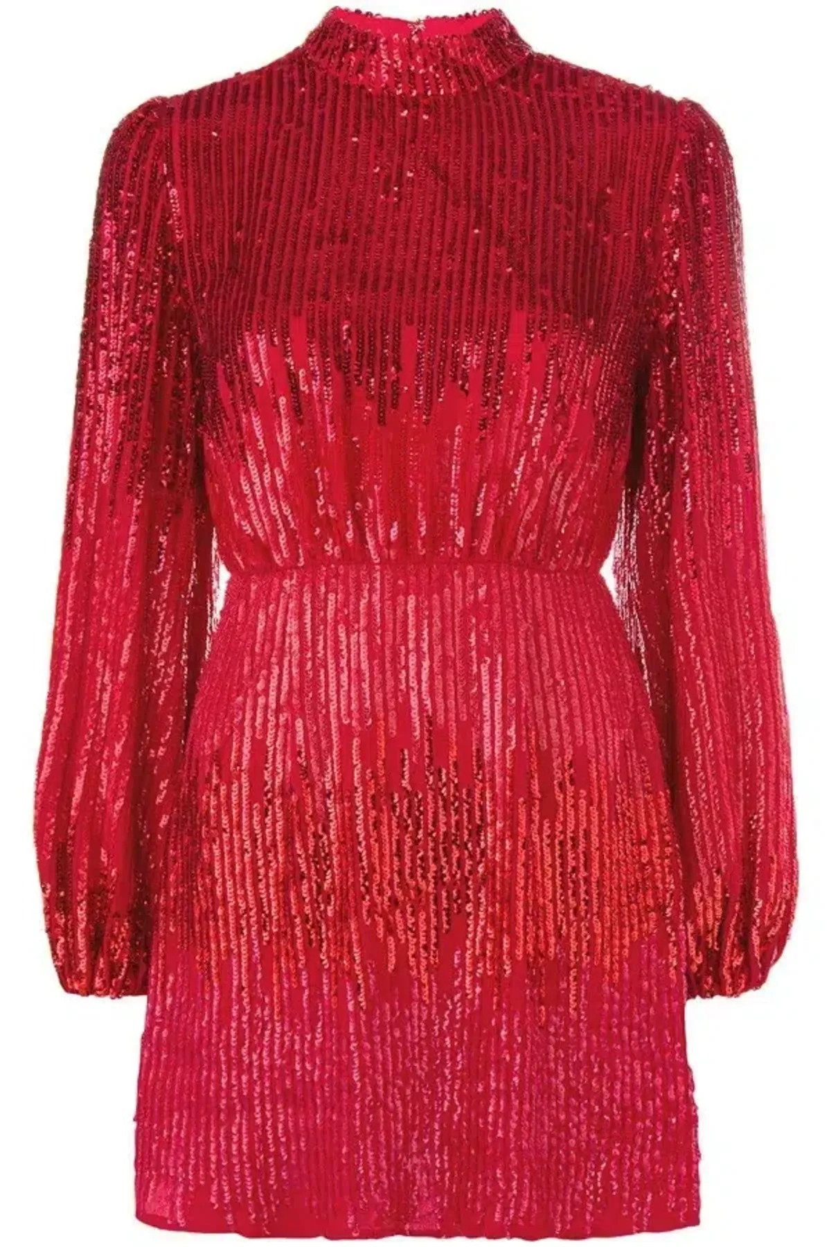 RIXO Samantha Mini Dress Red Size UK 12 - Image 3