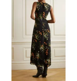 Reformation Ledger Floral Dress Black Floral Size UK 12 for rent on The Volte - image 2