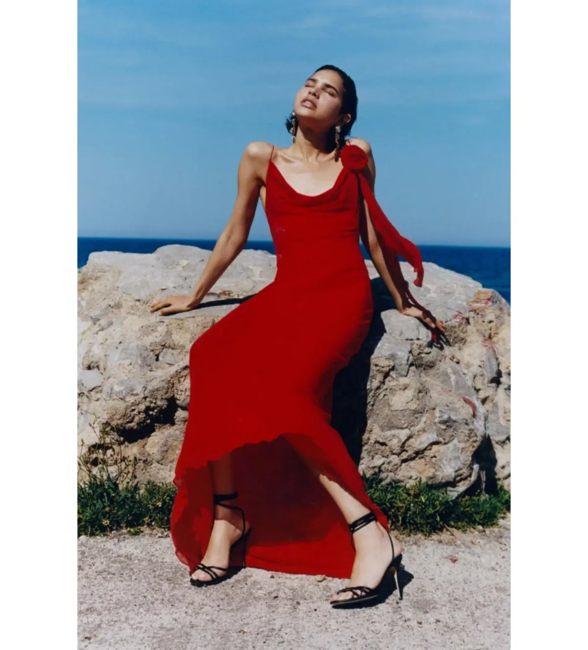 Rat & Boa Sirena Maxi Dress Red Size M/UK 10 - Image 1