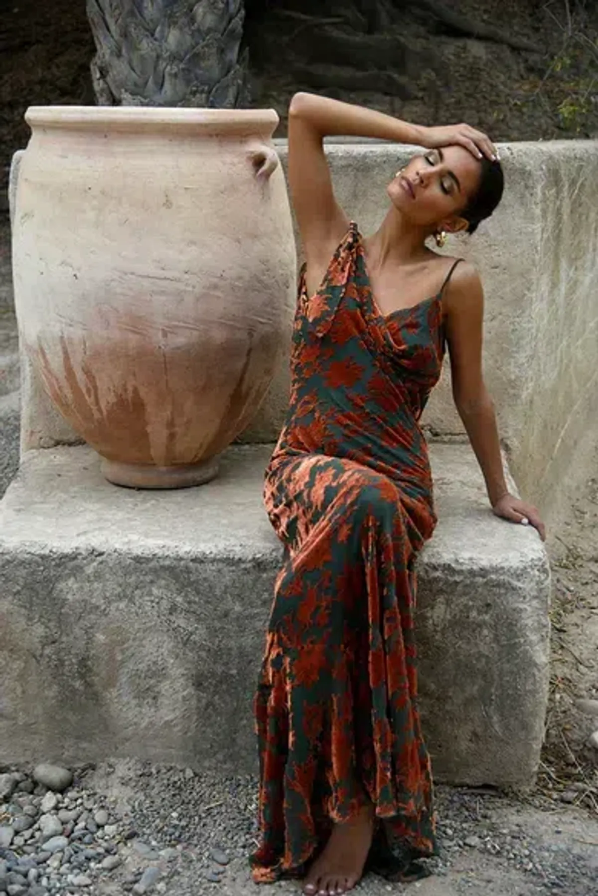 Rat & Boa Vienna Maxi Dress Print Size UK 12 - Image 1