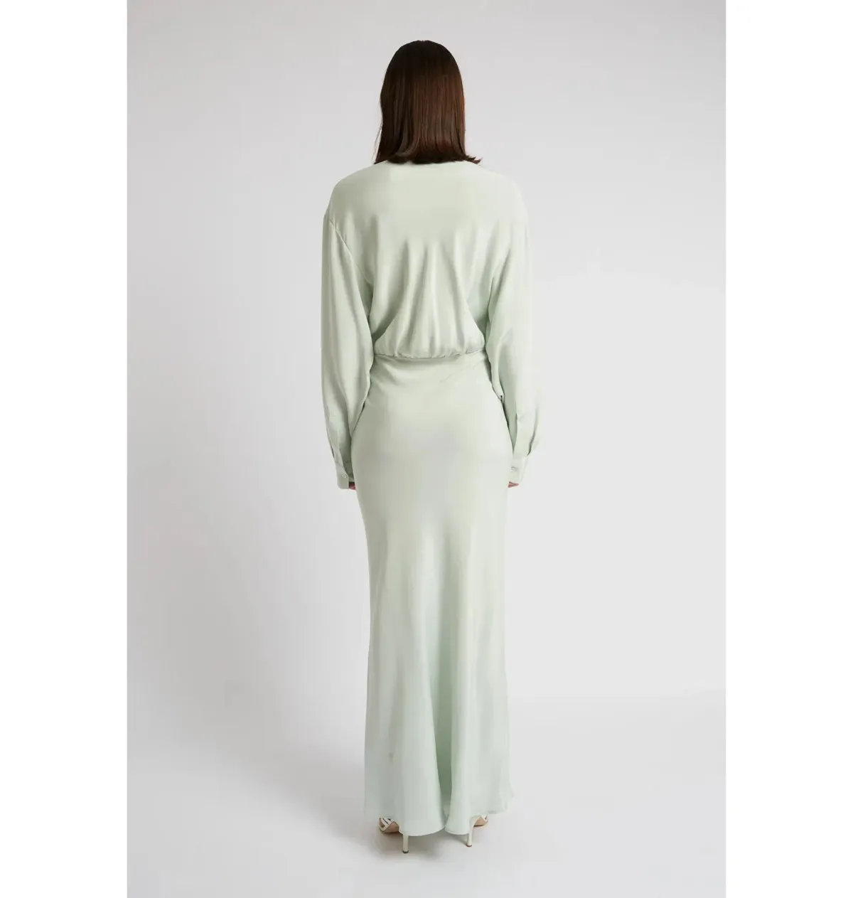 Christopher Esber Triquetra Silk Dress Mint Size UK 10 - Image 3