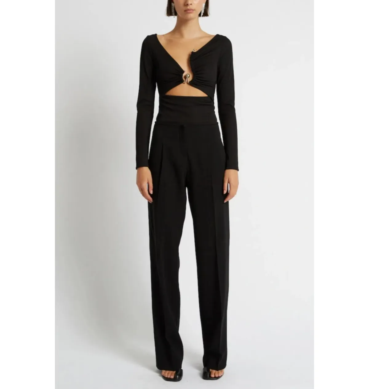 Christopher Esber Orbit Escape Top Black Size UK 10 - Image 1