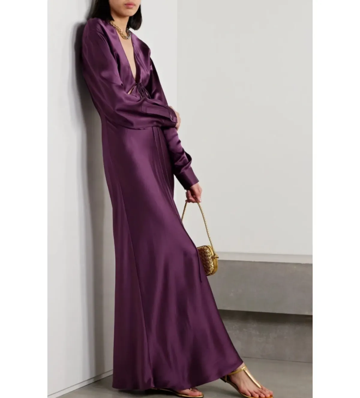 Christopher Esber Triquetra Cut Out Dress Plum Size 10  - Image 1