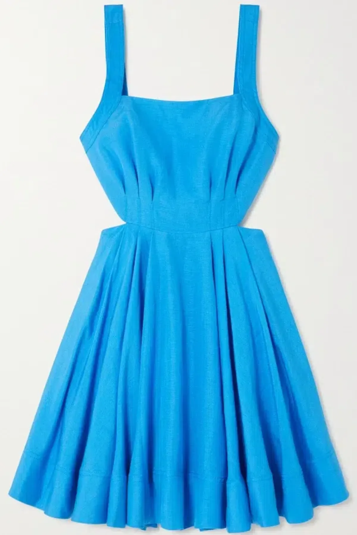 Aje Rent Clara Tie Back Mini Dress Blue Size UK 12 - Image 3