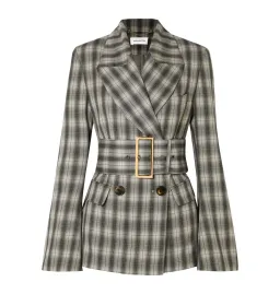 16arlington Jaclyn Belted Blazer Checked Size UK 12 for rent on The Volte - image 3