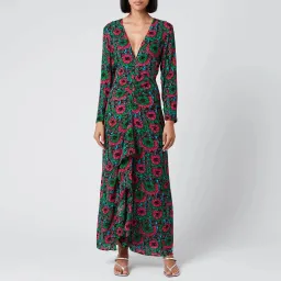 Rixo Rose Dress Hibiscus Floral Size UK 10 for rent on The Volte - image 1