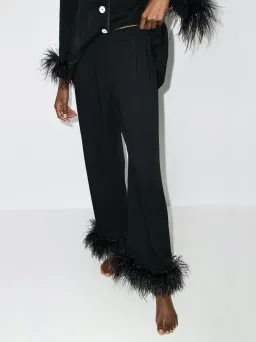 Sleeper Feather Pyjama Party Set Black Size S / UK 8 for rent on The Volte - image 4