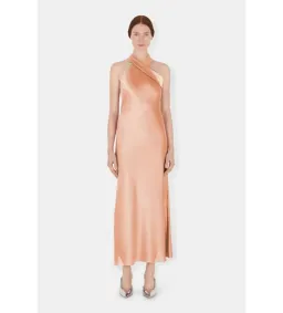 Galvan Rent Pandora Midi Dress Ballet Pink Size 10  for rent on The Volte - image 1