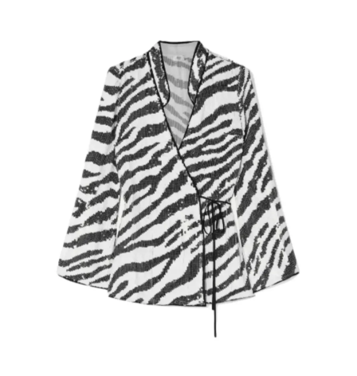 Rixo Zebra Blossom Sequin Top Print Size UK 10 - Image 4