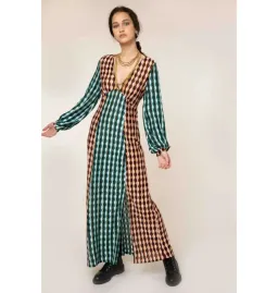 Rixo Phoebe Crochet Knit Dress Multi Size UK 10 for rent on The Volte - image 1