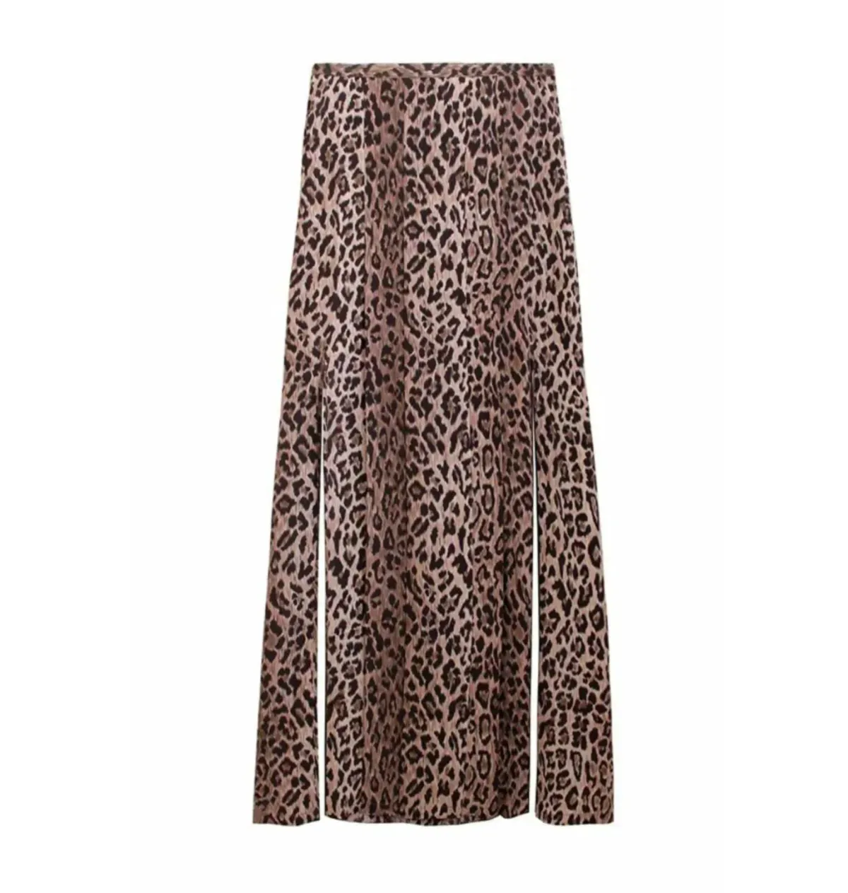 Rixo Georgia Silk Midi Skirt in Leopard Size UK 12 - Image 4