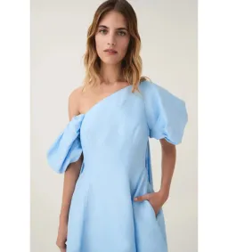 Aje Arista Mini Dress Powder Blue Size 10 for rent on The Volte - image 2