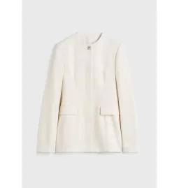 Totême Collarless Blazer Ecru Size UK 10 for rent on The Volte - image 6